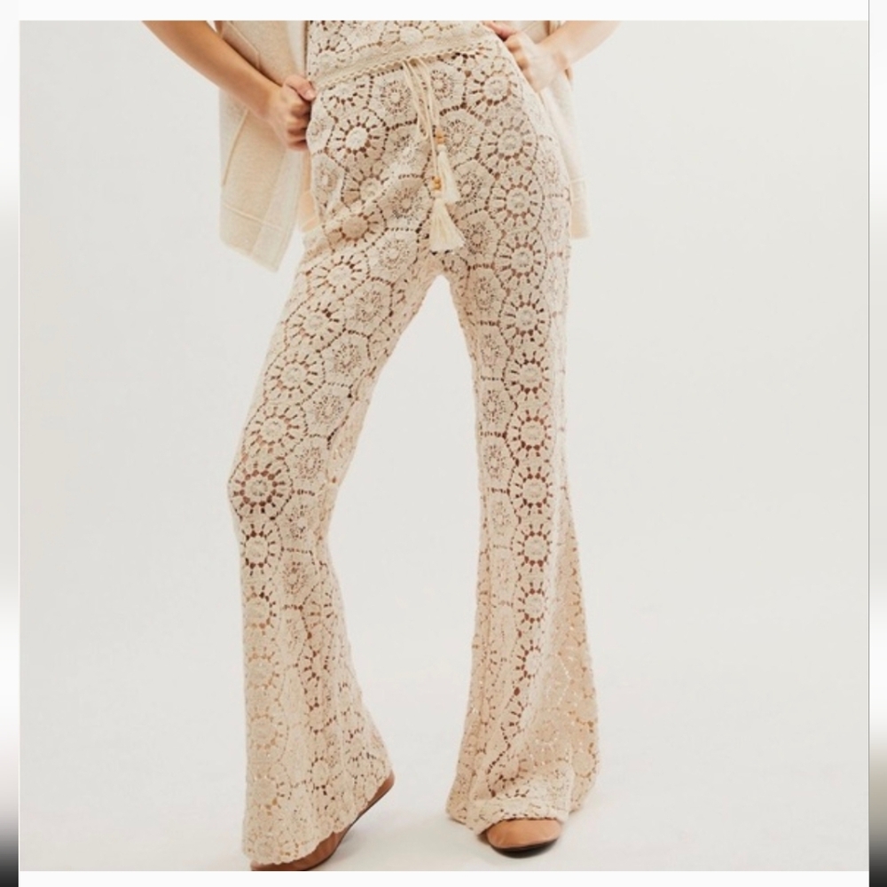 Spell Helena Crochet Pants XS